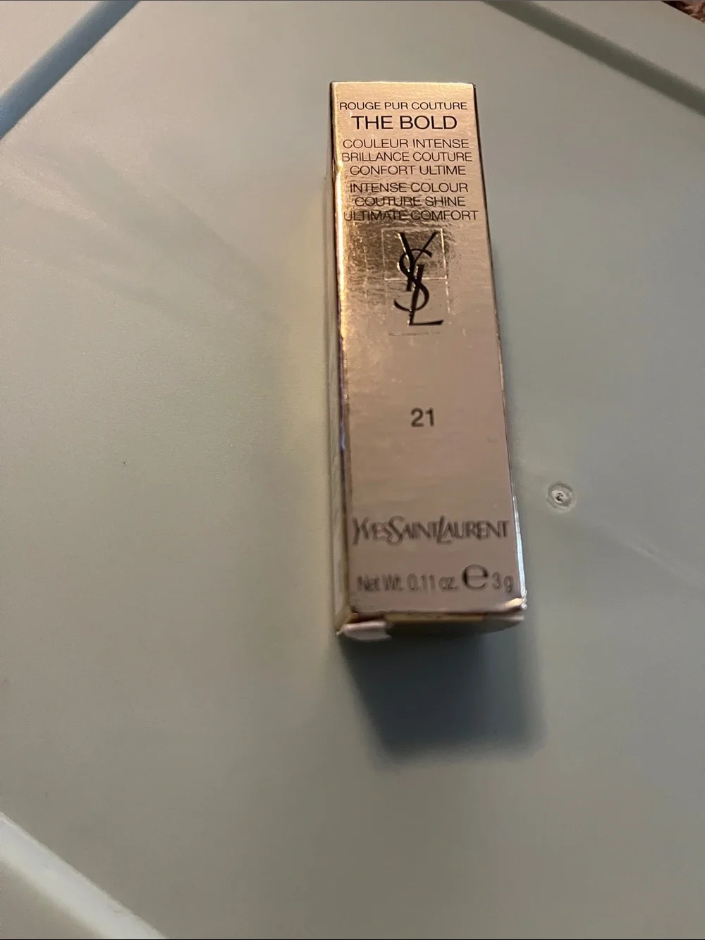 Yves Saint Laurent The Bold Rouge Pur Couture Lipstick - 21 (Gold Packaging)